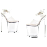 Clear Platform Sandal 8in - Lingerie