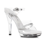 Clear Rhinestone Sandal 5in - Lingerie