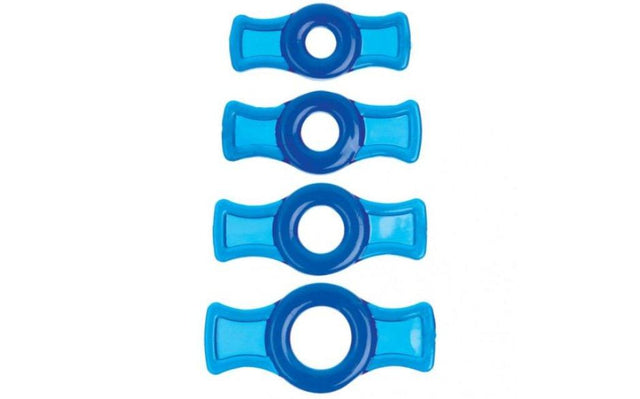 Cock Ring Set Blue - Naughty by Nature Adult Store