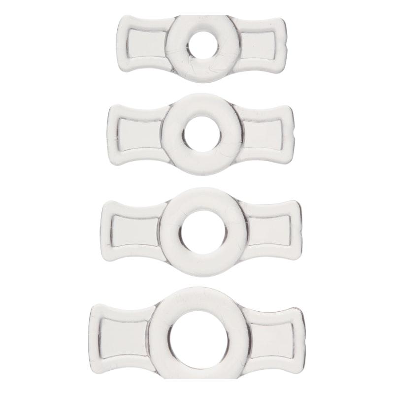 Cock Ring Set Clear - Naughty by Nature Adult Store