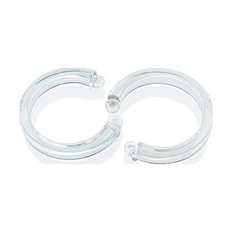 Cockcage U Ring 2 Pc L/XL Clear - Adult Toys