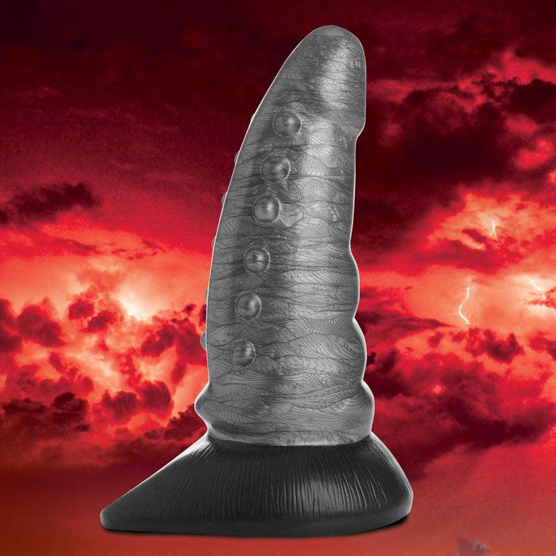 Creature Cocks Beastly Tapered Bumpy Silicone Dildo - Silver 21 cm Bumpy Dildo - DONGS