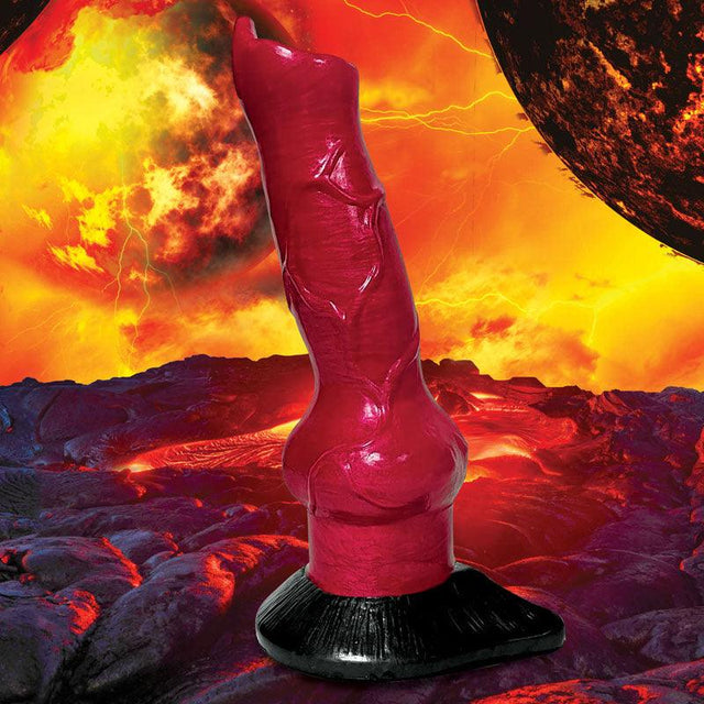 Creature Cocks Hell - Hound Canine Penis Silicone Dildo - Red 19 cm Canine Dildo - DONGS