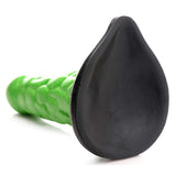 Creature Cocks Radioactive Reptile Thick Scaly Silicone Dildo - Green 19 cm Dildo - DONGS