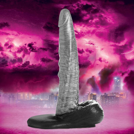Creature Cocks The Gargoyle Rock Hard Silicone Dildo - Silver 23.6 cm Dildo - DONGS