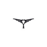 Crotchless Lace Thong 831 Black - Naughty by Nature Adult Store