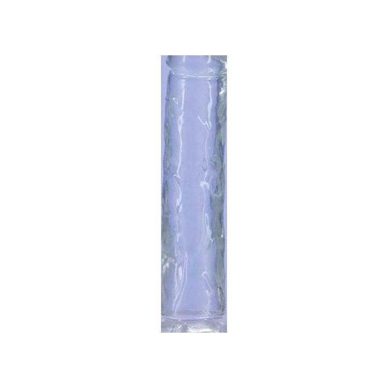 Crystal Dildo Straight 7in Clear - Adult Toys