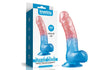 Dazzle Studs Dildo 8in Pink/Blue - Naughty by Nature Adult Store
