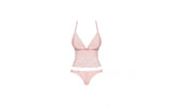 Delicanta Top and Panties Pink - Naughty by Nature Adult Store