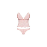 Delicanta Top and Panties Pink - Naughty by Nature Adult Store