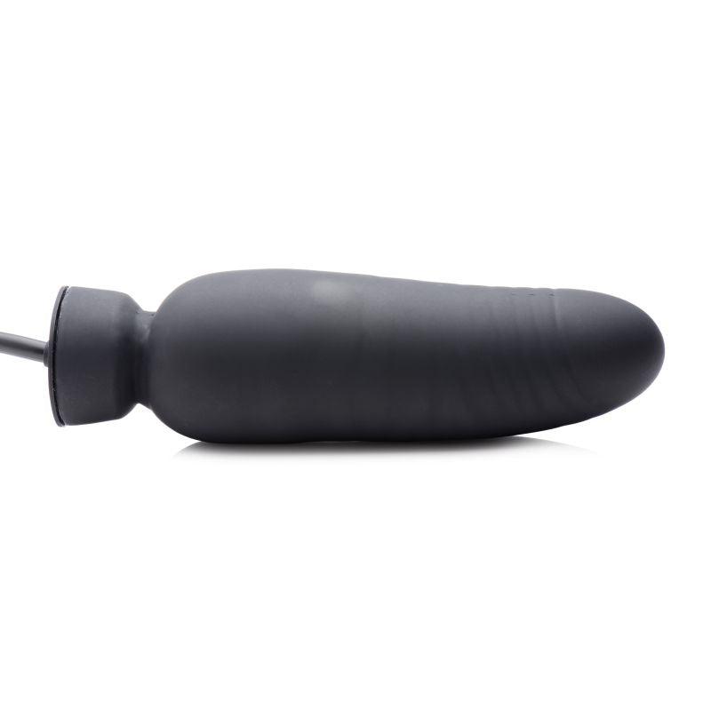 Dick Spand Inflatable Silicone Dildo Black - Adult Toys