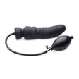 Dick Spand Inflatable Silicone Dildo Black - Adult Toys