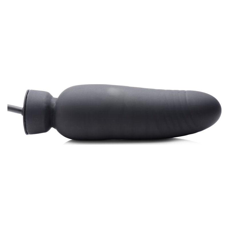 Dick Spand Inflatable Silicone Dildo Black - Adult Toys