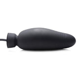 Dick Spand Inflatable Silicone Dildo Black - Adult Toys