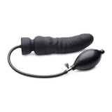 Dick Spand Inflatable Silicone Dildo Black - Adult Toys