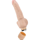 Dr Skin Cock Vibe 12 8in Vibrating Cock Beige - Adult Toys
