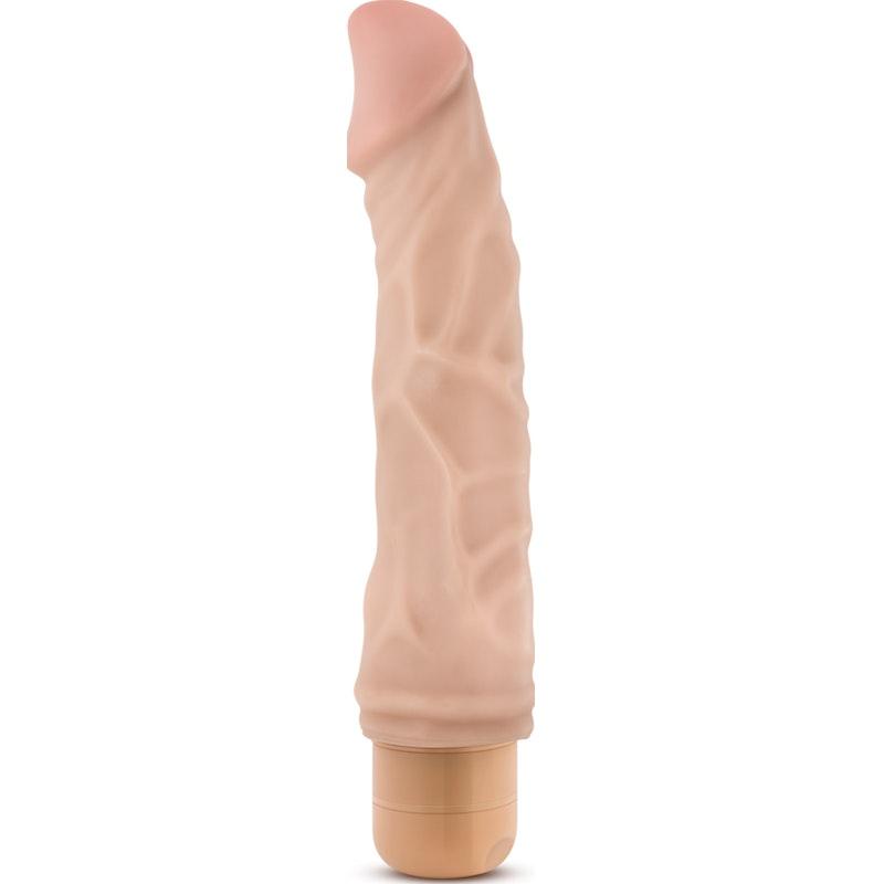 Dr Skin Cock Vibe 6 8.5in Vibrating Cock Beige - Adult Toys