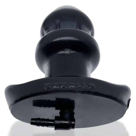 Drain O Flow Thru Buttplug Black - Adult Toys