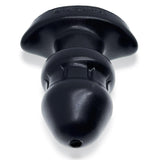 Drain O Flow Thru Buttplug Black - Adult Toys