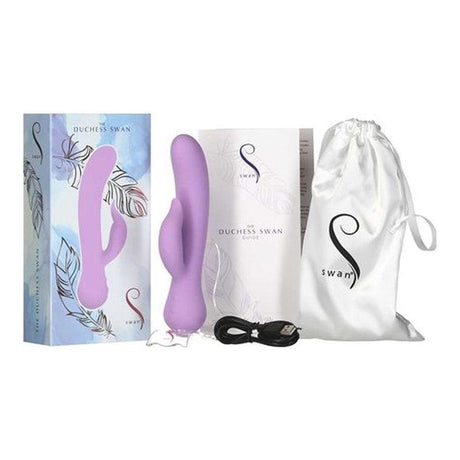 Duchess Swan Rabbit Vibrator - Adult Toys