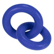 DUO Linked Cock/Ball Rings by Hunkyjunk Cobalt - Adult Toys