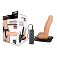 Erection Assistant 2 Vibrating Hollow Strap - On - Flesh 21.5 cm Vibrating Hollow Strap - On - STRAP - ONS