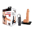 Erection Assistant 2 Vibrating Hollow Strap - On - Flesh 24 cm Vibrating Hollow Strap - On - STRAP - ONS