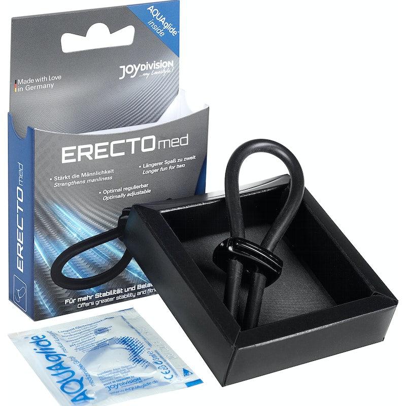 ERECTOmed Adjustable Cock Ring Black - Adult Toys