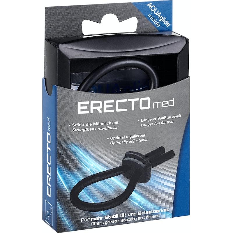 ERECTOmed Adjustable Cock Ring Black - Adult Toys
