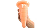 FAAK Hat Anal Plug - Flesh Colored PVC Soft Anal Toy - 18.5 x 5.5cm - Adult Toys