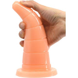 FAAK Hat Anal Plug - Flesh Colored PVC Soft Anal Toy - 18.5 x 5.5cm - Adult Toys