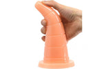 FAAK Hat Anal Plug - Flesh Colored PVC Soft Anal Toy - 18.5 x 5.5cm - Adult Toys