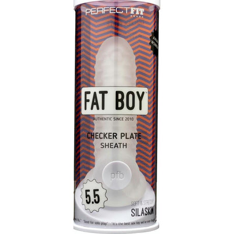 Fat Boy Checker Plate Sheath 5.5in - Adult Toys