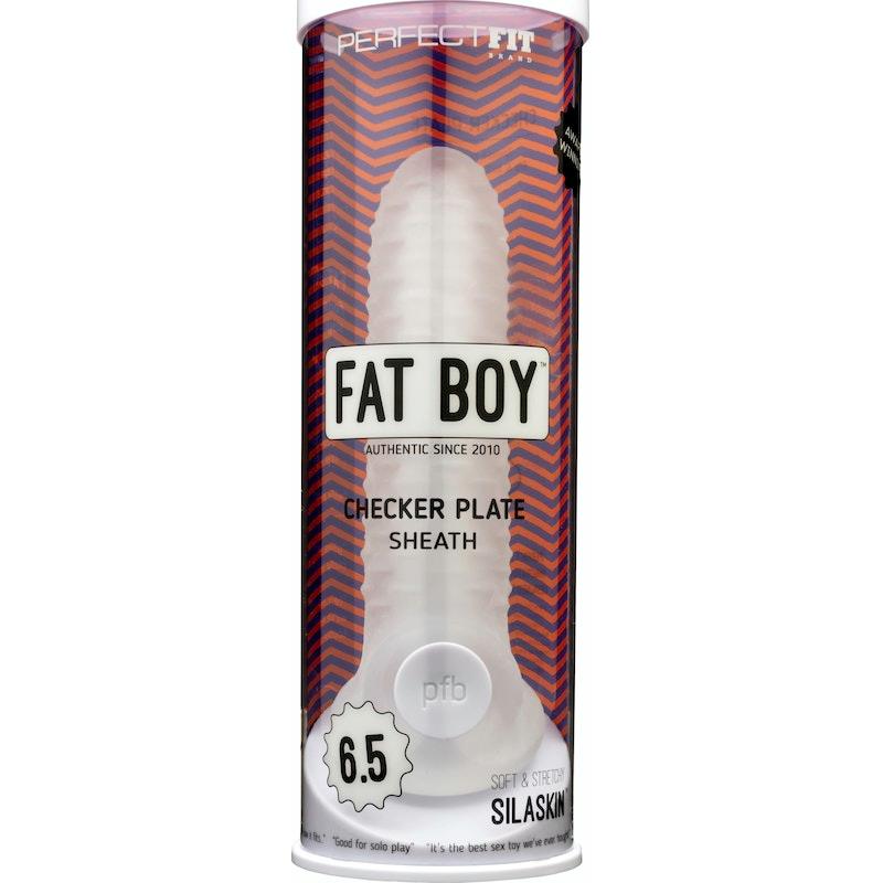 Fat Boy Checker Plate Sheath 6.5in - Naughty by Nature Adult Store