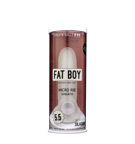 Fat Boy Micro Rib Sheath 5.5in - Naughty by Nature Adult Store