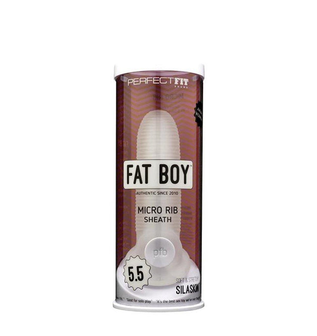 Fat Boy Micro Rib Sheath 5.5in - Adult Toys