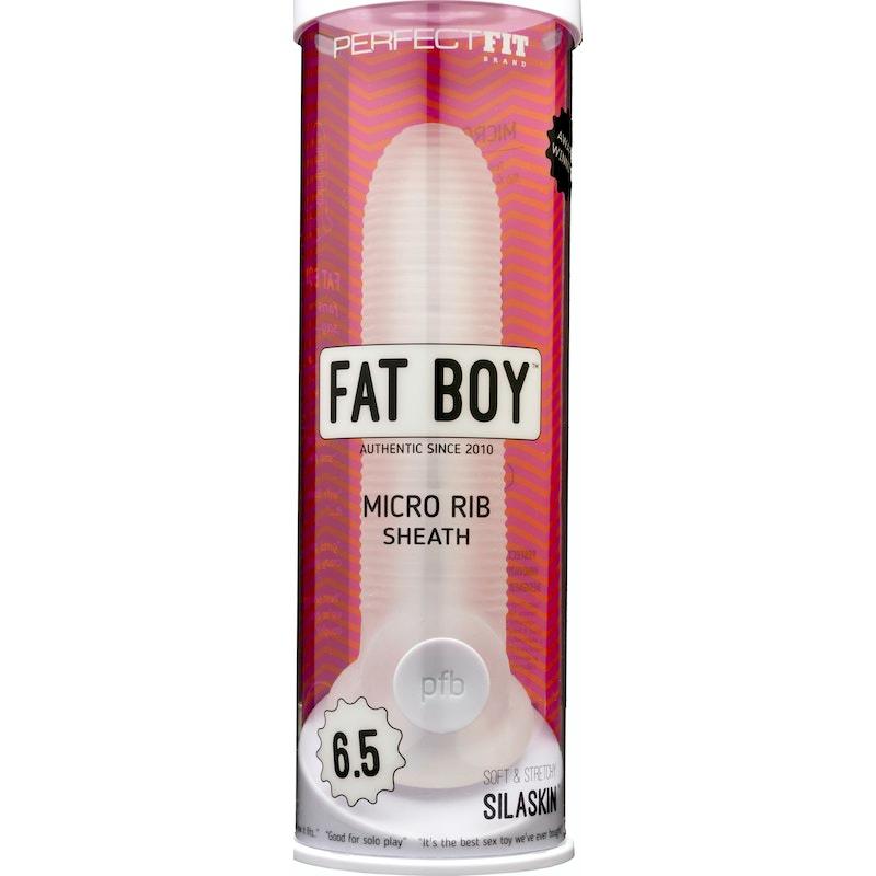 Fat Boy Micro Rib Sheath 6.5in - Adult Toys