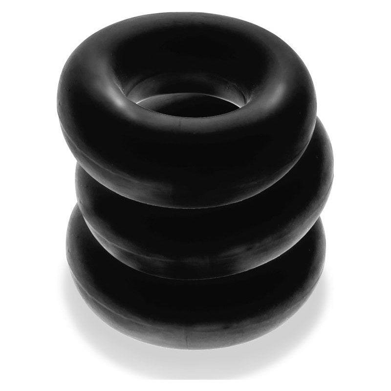 Fat Willy 3 Pc Jumbo Cockrings Black - Adult Toys