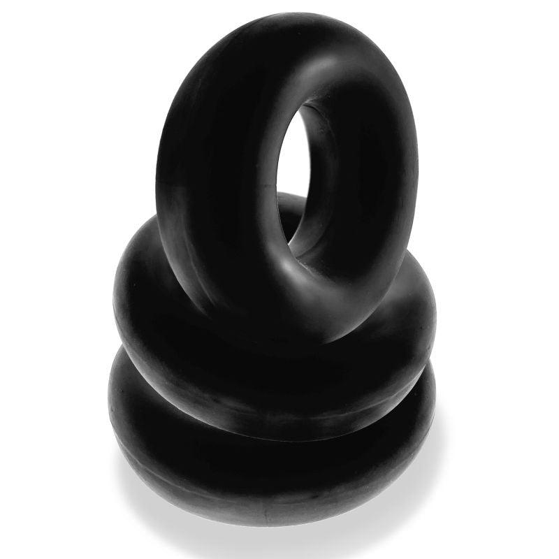 Fat Willy 3 Pc Jumbo Cockrings Black - Naughty by Nature Adult Store