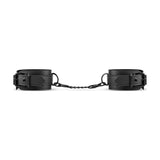 Faux Leather Ankle Cuffs Black - Adult Toys