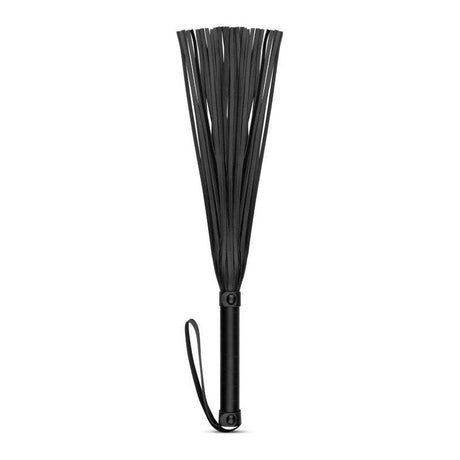 Faux Leather Flogger Black - Naughty by Nature Adult Store