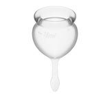 Feel Good Menstrual Cup Transparent 2pcs - Adult Toys