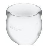 Feel Secure Menstrual Cup Transparent 2pcs - Adult Toys