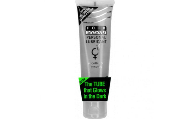 Four Seasons Glow N Dark Lube Tube 100ml - Adult Toys