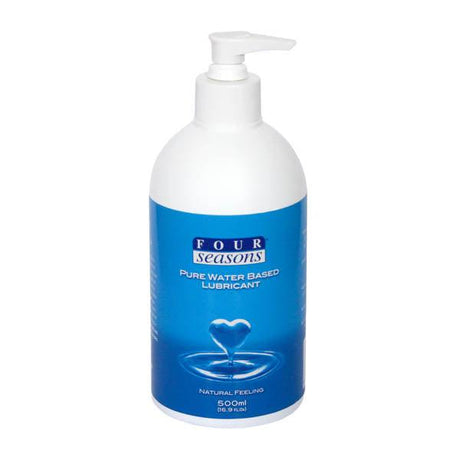 Four Seasons Personal Lubricant - Water Based Personal Lubricant - 500 ml Pump Pack Bottle - Naughty by Nature Adult Store