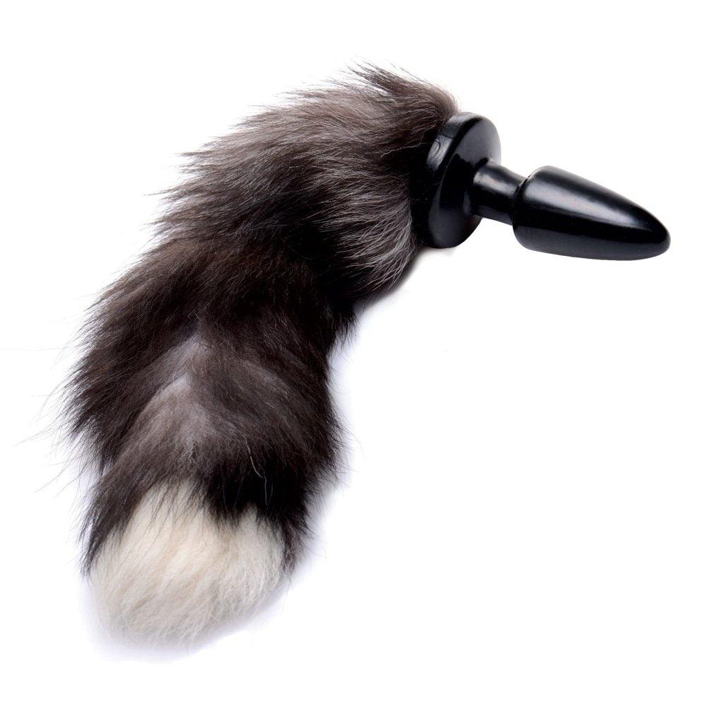 Fox Tail Anal Plug Grey - Naughty by Nature Adult Store