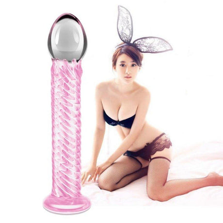 Glass Romance 7 Pink 7.5in - Adult Toys