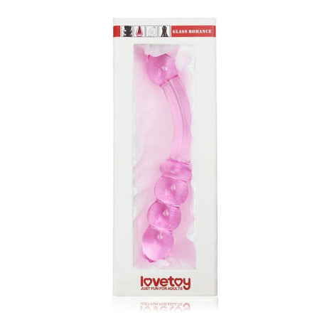 Glass Romance Pink Glass Dildo – 7 Inch Temperature Play Sex Toy - Adult Toys