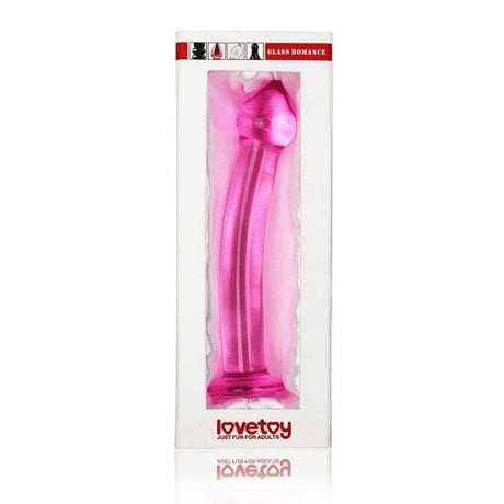 Glass Romance Pink Glass Dildo - 7.5 Inch Temperature Play Sex Toy - Adult Toys