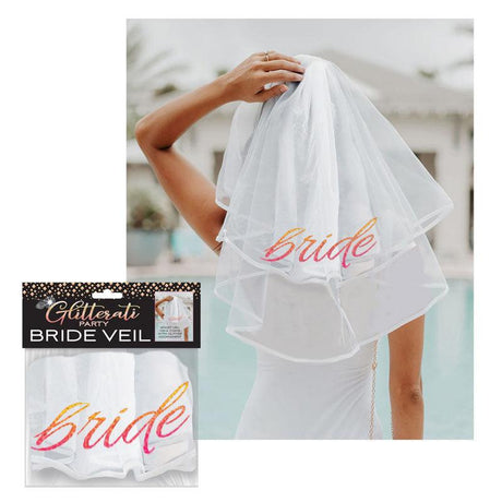 Glitterati - Bride Veil - Hens Party Novelty Veil - Novelties